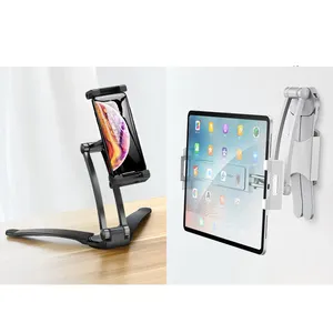 Sıcak satış en iyi satış alüminyum alaşım ayarlanabilir ayakta cep telefon tutucu asılı taşınabilir stant iPad cep telefonu telefon tutucu için