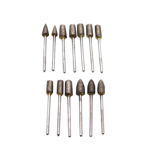 Kim Cương gắn điểm mạ điện Kim Cương Burr Set mài đầu chất lượng cao <span class=keywords><strong>burs</strong></span> nha khoa hoàn toàn thiêu kết kim cương BUR - Product Image 2