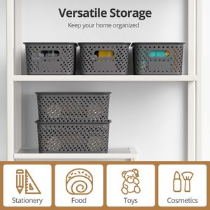 Eco-Friendly Custom Logo PP <b>Plastic</b> Storage <b>Baskets</b> Factory Wholesale for Household Use Sample Available - Product Image 4