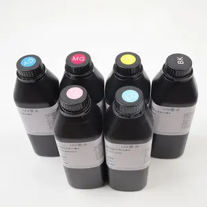 Fabrika fiyat 500ml LED UV Transfer filmi mürekkep püskürtmeli baskı İyileştirilebilir boya mürekkep Flatbed yazıcılar için