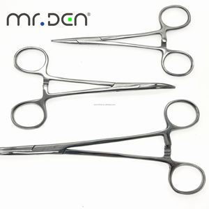 Mr.Den Tang hemostatik profesional, instrumen gunting bedah penjepit hemostatik baja tahan karat 14/16/18cm - Product Image 2