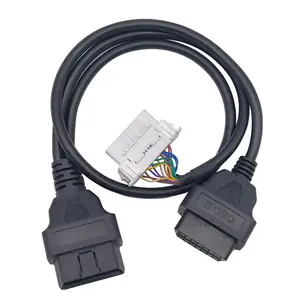 OEM Custom 16P OBD Automotive Diagnostic Connection Wire Harness, 16 pin 1 in 2 OBD Universal Harness