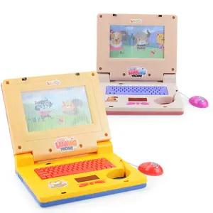 Phim hoạt hình máy tính đồ chơi giáo dục sớm cho trẻ em mô phỏng máy tính xách tay chiếu sáng âm nhạc