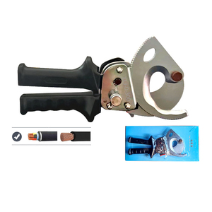XLJ-D-300 Portable Electrical Ratchet Cable Wire Cutter <strong>Plier</strong> Short Handle Single Hand Tool Cutting Aluminum <strong>Small</strong> Cable Cutter - Product Image 1