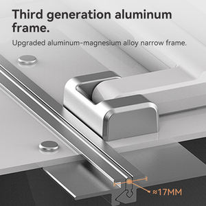 Equipaje de tamaño mediano Hardshell PC Maleta con marco de aluminio Negro Equipaje de mano para un viaje de corta duración - Product Image 5