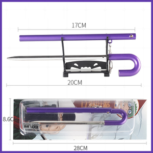 Llavero de una pieza Brook, modelo de espada de aleación de zinc, <span class=keywords><strong>Katana</strong></span> de anime de 22 cm - Product Image 6