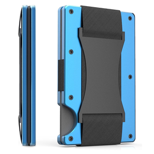 Aluminum <strong>Wallet</strong> High Quality Simple Aluminum Men's <strong>Wallet</strong> RFID Blocking Credit Card Holder Metal <strong>Wallet</strong> - Product Image 4