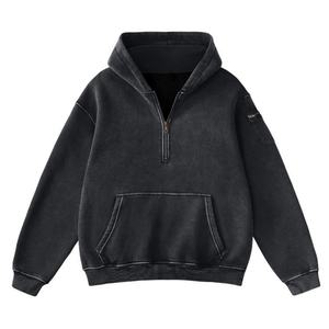 Sudadera con Capucha Unisex Personalizada con Logotipo, Otoño Invierno, 450GSM, Algodón Grueso, Patrón Sólido, Bordado 3D, Sudadera Larga con Capucha - Product Image 5