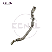 Pour Land Rover Range Rover Sport L6 3.0T T304 bouclier thermique en acier inoxydable sans lumière avec tuyau de descente avant Opf produit Ecnal