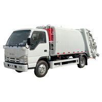 Camion à ordures Isuzu 6m3 avec compacteur, camion à ordures à chargement arrière