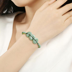 Pulsera de Jadeíta Natural en Forma de Donut, Joyería para Mujer, Diseño Original, Regalo con Certificado de Tasación SL144 - Product Image 4