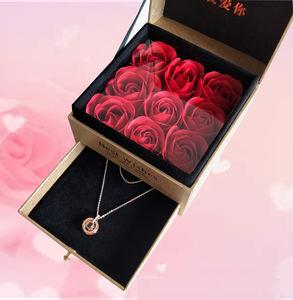 Miroir rouge à lèvres coulissant, emballage personnalisé, chapelet, ensemble de bijoux, savon Rose, emballage personnalisé <span class=keywords><strong>noir</strong></span>, or - Product Image 4