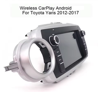 Lecteur multimédia de voiture 7 pouces Android CarPlay GPS Navigation 4G WiFi Bluetooth RDS Autoradio pour Toyota Yaris 2012-2017