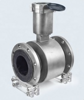 Compteur d'eau électromagnétique haute précision DN40-DN300, alimenté par batterie, protection IP68, OEM, acier au carbone et acier inoxydable, 100m3/h
