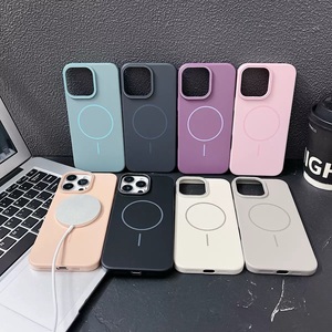 Sang Trọng Ban Đầu Cứng PC Từ Trường Hợp Đối Với <span class=keywords><strong>iPhone</strong></span> 17 Pro Max 16 15 14 Cộng Với 13 12 11 Pro Chống Sốc Matte Mỏng Mỏng Bìa - Product Image 1