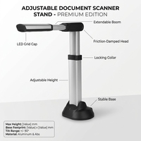 Scanner de codes-barres USB CMOS haute résolution 18MP grand format Eloam A2, scanner de livres pour bibliothèque