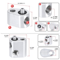Kit de tuyau de dérivation du corps de papillon pour la tête de cylindre LS, port de vapeur de liquide de refroidissement, pour série GM LS1, LSX, LM7, LR4, LQ4, LS6, L59, LQ9, LM4, L33