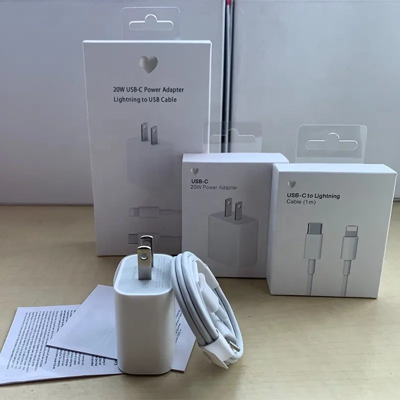 Chargers For apple Fast power Adapter Original EU US UK Plug 20W Fast Charging Type-C Charger for iphone 14 pro max