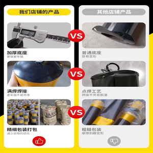 Reflective Steel Warning <b>Posts</b> Q235 Ip65 For Secure Isolation Road Safety Bollards With Flange Base - Product Image 5