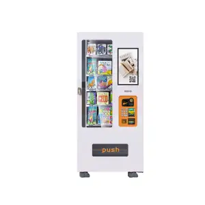 Máquina de venda automática de bebidas engarrafadas para smoothies de limão com tela de publicidade LCD HK para alimentos