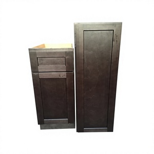 Novedoso Gabinete de Cocina de Madera Maciza con Despensa, Estilo Moderno Personalizado Curvo de 2 Puertas - Product Image 5