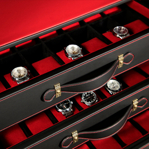 Coffre-fort de luxe pour <span class=keywords><strong>montres</strong></span> et bijoux avec 8 tiroirs, armoire de rangement antivol, personnalisable OEM - Product Image 4