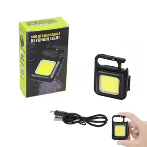 Multifunctional Mini COB Led Keychain Light USB Rechargeable Emergency Lamp Portable Magnetic opener Outdoor Camping Lights