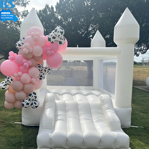 Castillo inflable comercial de PVC, pequeño, blanco, <span class=keywords><strong>para</strong></span> niños, con tobogán, <span class=keywords><strong>para</strong></span> fiestas, eventos y espectáculos, con 3 años de garantía. - Product Image 2