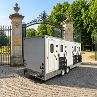 Remorque de toilettes mobiles de luxe Etodevice à intérieur facile à nettoyer, toilettes portables avec douche