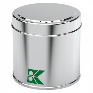 Envase Redondo de Hojalata Kontensan de 1/2 Litro para Aceite Lubricante, Modelo L841, Turquía, 99 x 52 mm, Tapa Deslizante - Product Image 2