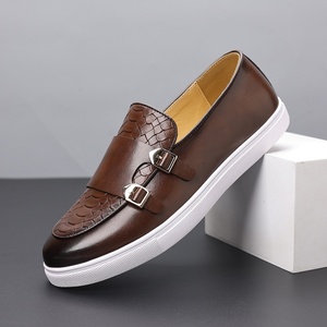 Chaussures décontractées pour hommes de style britannique, populaires en Corée, avec semelle en caoutchouc, chaussures d'hiver tendance avec couvre-chaussures - Product Image 2