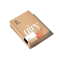 Embalaje de utensilios de cocina impreso personalizado, envío de papel Kraft marrón corrugado, cajas de cartón para envío