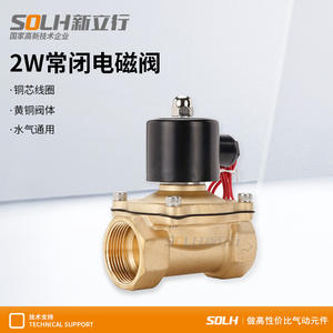 All-Copper 2W Normally Closed Solenoid <b>Valve</b> Water Gas <b>Valve</b> with AC220V Drain/Inlet <b>Control</b> DC24V Power 4/5/6/1 Inch Size - Product Image 3