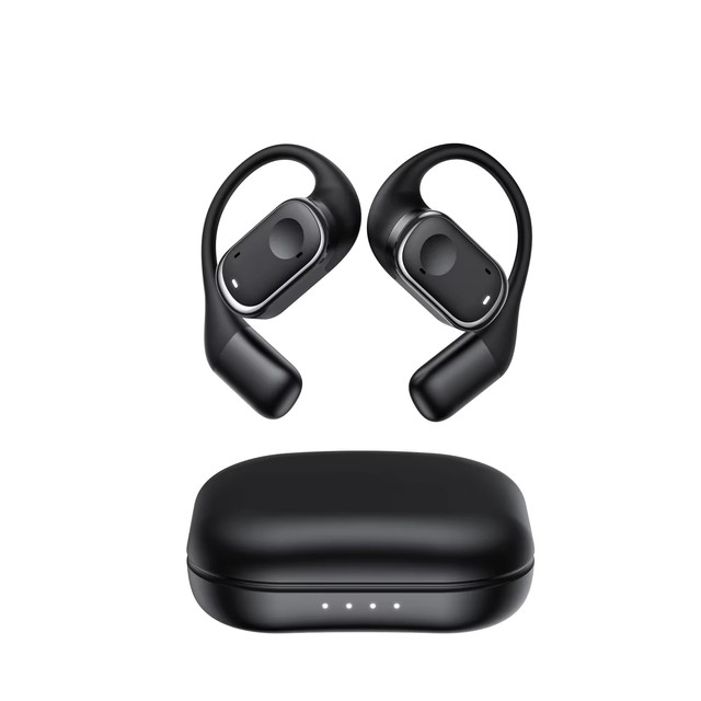 Open Ear Headphones Wireless BT 5.3 Ear Earbuds Enhanced Bass HD Call Mic for Sports Driving OWS Earphones