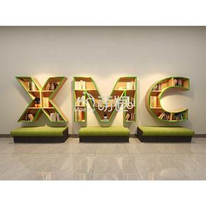 Estantería creativa con forma de letra del alfabeto 3D para niños, <span class=keywords><strong>centro</strong></span> de lectura para biblioteca - Product Image 2