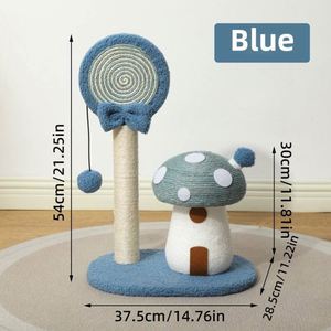 Customizable Non-Shedding Sisal <b>Cat</b> <b>Tree</b> Scratcher Including Mushroom House <b>Cat</b> Climbing Frame for <b>Small</b> <b>Cats</b> Wholesale - Product Image 2