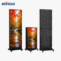 Écran d'affichage numérique portable à LED P1.2 P1.5 P1.8, affichage numérique à LED, contrôle USB WiFi, écran d'affichage à LED pliable