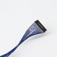 Câble coaxial micro LVDS EDP à faible MOQ, 50 broches, pas de 0,5 mm, pour panneau d'affichage