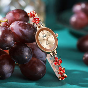 Reloj de Mujer de Edición Limitada con Diseño Vintage, Trébol de Cuatro Hojas, Brazalete Ovalado de Lujo, Reloj de Cuarzo de Nicho - Product Image 5