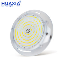 Projecteur LED de piscine 170 mm à montage en surface, étanche IP68, corps en PC, télécommande RGB, lampe sous-marine