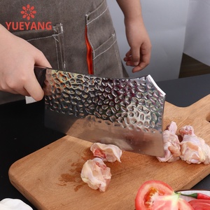 Yueyang Nhiệm Vụ Nặng Nề Thép Không Gỉ Nhà Bếp Dao Đầu Bếp Đồ Thịt Cleaver Cho Thịt Và Rau Cắt Kim Loại Cắt Dao - Product Image 5