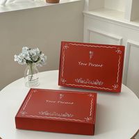 Caja de Envío Plegable con Borde Ondulado y Diseño Floral, Caja de Cartón para Envíos con Logotipo Personalizado, Caja de Regalo para Productos de Belleza