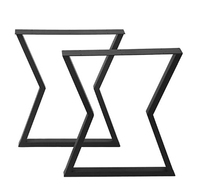 Pied de table en métal forgé, accessoire pour meubles lourds, en forme de X, pour table, acier forgé, 1 pièce