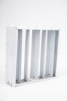 Grille de sortie d'air réglable en acier galvanisé moderne, avec registre à 45 lames, espacement des barres de 0,5 mm, garantie 1 an pour CVC