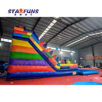 Nouveau design toboggan gonflable commercial personnalisé Blocs de construction gonflables Toboggan pour enfants Jeu de piscine gonflable à louer