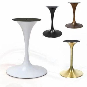 Stainless Steel Gold Plated Table Legs Round Base Modern Furniture Leg Indoor Heavy Duty Support - Product Image 2