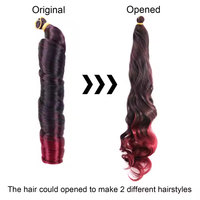 Wholesale French Curls Braiding Hair Smooth Texture Crochet Hair Synthetic Hair Wicks for African Braids 150g 24inch
