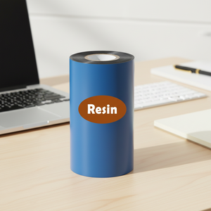 ริบบิ้นถ่ายโอนความร้อนแบบเรซิ่น 110 มม. x 300 ม. หมึกสีดำ แกนกลางขนาด 1 นิ้ว สำหรับใช้กับเครื่องพิมพ์ฉลากบาร์โค้ด - Product Image 1