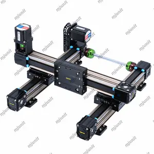 mjunit seamless underwear gluing timing belt sliding table module linear belt guide rail XYZ gantry 3 axis gluing sliding table