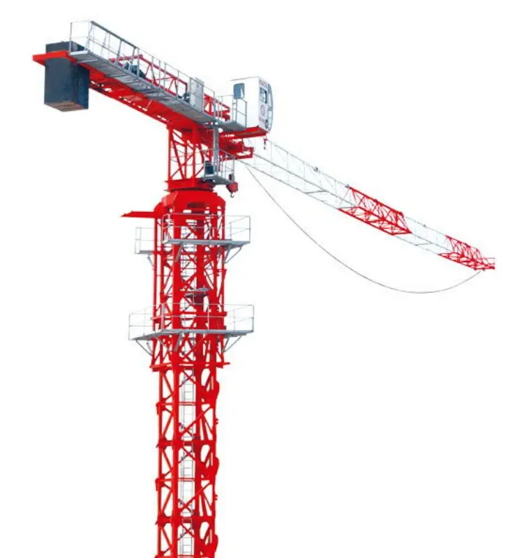 शीर्ष ब्रांड टॉवर क्रेन निर्माण 6515 स्वयं खड़ी होने वाली टॉवर क्रेन kule vinc